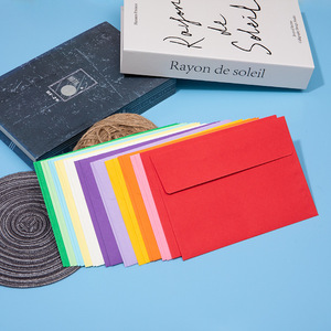 Enveloppes en papier de 18,4 x 13,3 cm, couleurs assorties, avec rabat <span class=keywords><strong>carré</strong></span>, pour enveloppes cadeaux de marque - Product Image 3