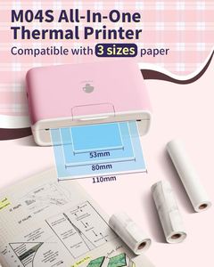 Imprimante professionnelle sans encre haute résolution portable rechargeable <span class=keywords><strong>Phomemo</strong></span> <span class=keywords><strong>M04S</strong></span> sans fil 110 mm thermique 300 DPI - Product Image 4