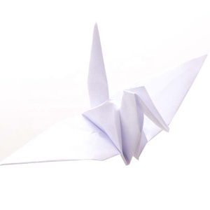 Grullas de <span class=keywords><strong>Papel</strong></span> Origami Blancas Hechas a Mano - Forma de Animal con Patrón Sólido - Venta al por Mayor de Artesanía Coleccionable para Decoración del Hogar - Product Image 2