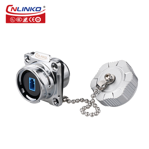 Sợi quang cắm tín hiệu IP67 không thấm nước kết nối kim loại sợi quang cắm vòng nối - Product Image 2