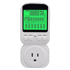 power meter with high accuracy digital electric meter LCD display portable digital energy meter 16A 3680W