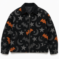 Veste en tapisserie sur mesure de haute qualité pour hommes grandes tailles, manteau zippé intégral, veste en tapisserie tissée pour hommes
