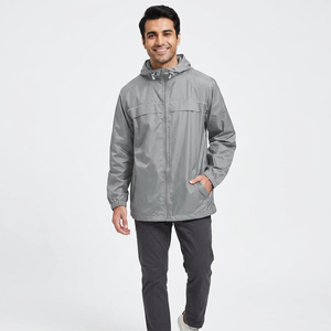 New Arrival 2026 Wholesale <b>Men's</b> <b>Half</b> <b>Zip</b> Waterproof Windbreaker <b>Jacket</b> Custom Logo Dry Quick Zipper Double - Product Image 1