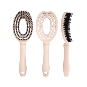 <span class=keywords><strong>Brosse</strong></span> démêlante à logo personnalisé, poils de sanglier et nylon, manche ABS, <span class=keywords><strong>brosse</strong></span> creuse, vente en gros, 23,5x8cm pour salon de coiffure - Product Image 1