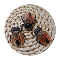 Figurine d'insecte réaliste en plastique, jouet miniature, modèle de cigale