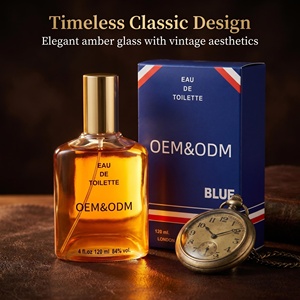 <span class=keywords><strong>Parfum</strong></span> pour homme boisé aromatique bleu 120 ml, longue tenue, base ambrée, eau de toilette, logo personnalisé OEM ODM - Product Image 2