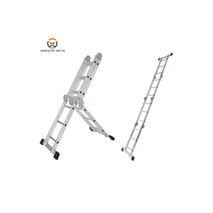 Pliable, certifié EN131 	 Échelle escamotable multifonctionnelle en aluminium légère et peu encombrante pour le nettoyage domestique et le bricolage - Product Image 6