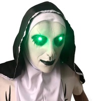 Nicro effrayant effrayant enfants enfants Halloween fête Latex masque facial mascarade Cosplay accessoires de fête horreur bébé nonne fantôme poupée masque