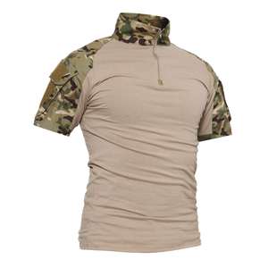 Outdoor Sports <b>Shirts</b> Mens Tactical Short Sleeve Outdoor <b>Shirt</b> Tactical <b>Shirt</b> with Zipper - Product Image 3