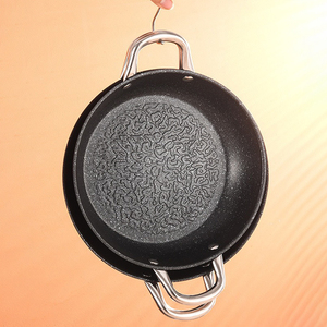 Venta al por mayor antiadherente de acero inoxidable Paella Pan para el hogar Hotel Cocina Uso al aire libre Cocina de inducción Compatible Con dos manijas - Product Image 3