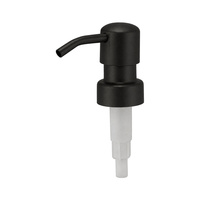 Pompe distributrice de liquide en acier inoxydable noir pour détergent lessive et savon vaisselle, bouteille 28/400 28/410