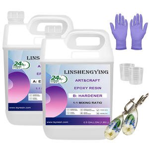 Kit di resina epossidica 1:1 trasparente da 1 gallone forte resina artistica Anti-ingiallimento adatta per la fusione da te - Product Image 1