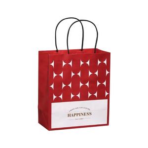 Borsa da <span class=keywords><strong>asporto</strong></span> con consegna cibo ristorante personalizzata, Design del tuo Logo, manico piatto da <span class=keywords><strong>asporto</strong></span>, sacchetto di carta Kraft marrone - Product Image 5