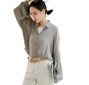 Alta Calidad Lavado Especial Boyfriend Denim Jeans Mujeres Casual Straight Leg Cream Jeans - Product Image 3