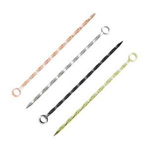 Ensemble d'outils de <span class=keywords><strong>bar</strong></span> écologiques en alliage de zinc : fourchettes à cocktail créatives, aiguilles à martini et fourchettes à olives - Product Image 4