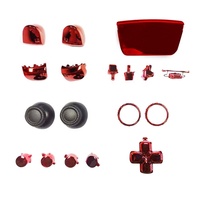 Ensemble de boutons complets pour contrôleur PS5, Kit de réparation de bouton de remplacement de placage de poignée, ensemble de boutons de galvanoplastie