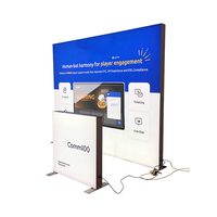 Stand d'exposition modulaire éclairé personnalisé pour les stands de salons professionnels avec rétroéclairage LED vibrant
