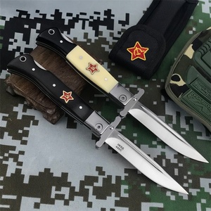 Navaja Plegable Industrial Negra para Camping y Caza, Herramienta EDC para Exteriores, Marca Russia Exit - Product Image 5