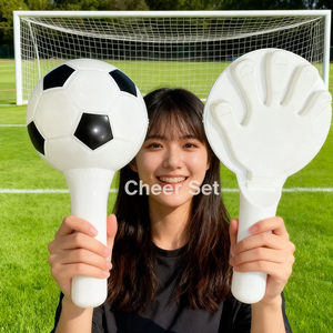 Futebol Cheer <span class=keywords><strong>Hammer</strong></span> & Mão Clap <span class=keywords><strong>Toy</strong></span> Futebol temático Sports Event Party Favors e Custom <span class=keywords><strong>Plastic</strong></span> Noise Makers para Jogos - Product Image 1