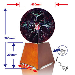 <span class=keywords><strong>Lampada</strong></span> a sfera al Plasma con grande sfera di vetro con lampo sensibile al tocco 18 pollici sfera al plasma - Product Image 2