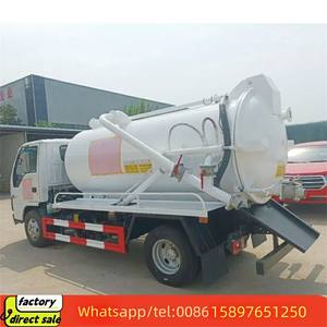 ISUZU 4x2 6 ruedas neumáticos tanque vacío inodoro lechón 6cbm 8cbm camión de vacío séptico camiones de aguas residuales en Dubai - Product Image 4
