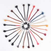 Vente chaude Afro Kinky Cheveux Humains Loc Extension Largeur (0.3-0.6cm) Crochet Dreadlock Tressage Cheveux