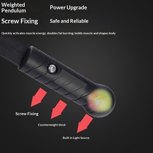 ไม้สั่นสะเทือนฟิตเนสอเนกประสงค์รุ่นใหม่ รุ่นที่สอง ยืดกล้ามเนื้อ ลดไขมัน พร้อมไฟส่องสว่าง - Product Image 3