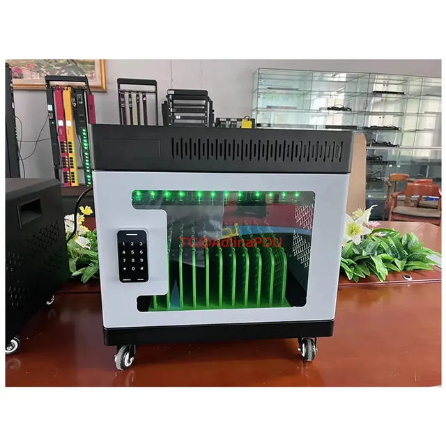 15/45/60 Outputs Charging Cart Usb Type C Table ipad Mobile Phone Laptop Mobile Smart Charging Cabinet Cart