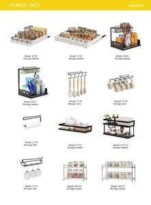 Support de comptoir en métal pour couvercles de casseroles, porte-ustensiles à trois niveaux, grande capacité, organisateur d'évier de cuisine portable - Product Image 6