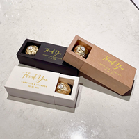 Boîtes à chocolat de luxe personnalisées avec logo, boîte à tiroir, boîte à allumettes, boîte cadeau dorée pour mariage et fête, emballage produit avec logo