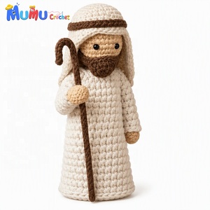 Bambola Musulmana Fatta a Mano all'Uncinetto con Hijab, Amigurumi, Regalo per Bambini, Corano, Islamico, Eid <span class=keywords><strong>Mubarak</strong></span>, Regalo per le Festività - Product Image 1