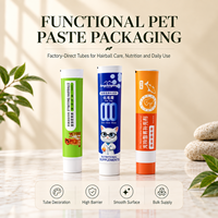 Tube souple en aluminium-plastique de qualité alimentaire pour suppléments pour animaux, avec logo personnalisé, pour crème et pommade pour chiens et chats, vente en gros