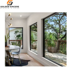 Fenêtre en verre GS de haute qualité Fabricant de fenêtres fixes en aluminium Maison insonorisée Fenêtres en aluminium personnalisées - Product Image 5