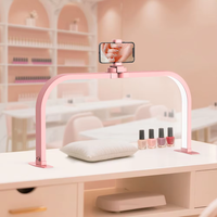 Lampe de bureau LED demi-lune, éclairage d'arc, design d'éclairage pour salon, couleurs de lumière réglables