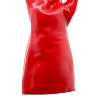 Gants de travail industriels robustes en PVC rouge, résistants à l'eau, à l'acide, à l'huile et aux produits chimiques, fabriqués en Chine par MAXITOUGH