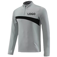 Nouvelle conception 2023, veste de survêtement de football pour hommes adultes, logo personnalisé, équipe sportive, entraînement en plein air en hiver, 100% polyester