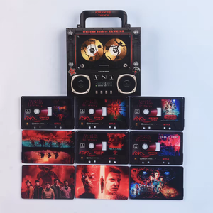 Venta al por mayor de fábrica: Nuevo imán de nevera con música NFC de <span class=keywords><strong>Stranger</strong></span> <span class=keywords><strong>Things</strong></span>, recuerdo personalizado de acrílico para fans de series de TV, adorno de regalo para refrigerador. - Product Image 1