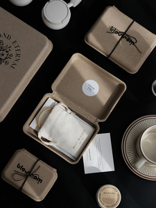 Nâu tự nhiên thân thiện với môi bột giấy nguyên chất đúc Hộp xà phòng phân hủy sinh học bao bì xà phòng - Product Image 5