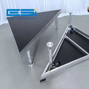 <b>ESI</b> TUV Certified Adjustable 4-Leg Portable Heterosexual GT stage accept custom any shape any size - Product Image 1