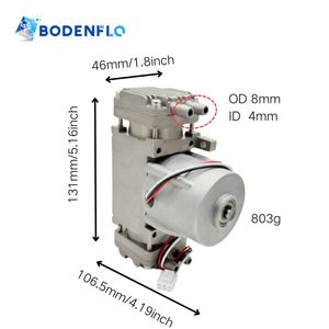 Bodenflo taşınabilir tıbbi emme vakum pompası yüksek akış 20L/40L/60L/70L 24V/12VDC BLDC elektrik PWM pistonlu pompa yapısı ile - Product Image 2