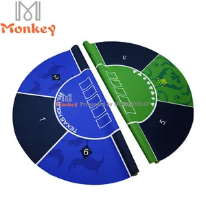 Покерный стол для казино на заказ, Настольная наклейка из резины для покера, Техасский коврик для покера