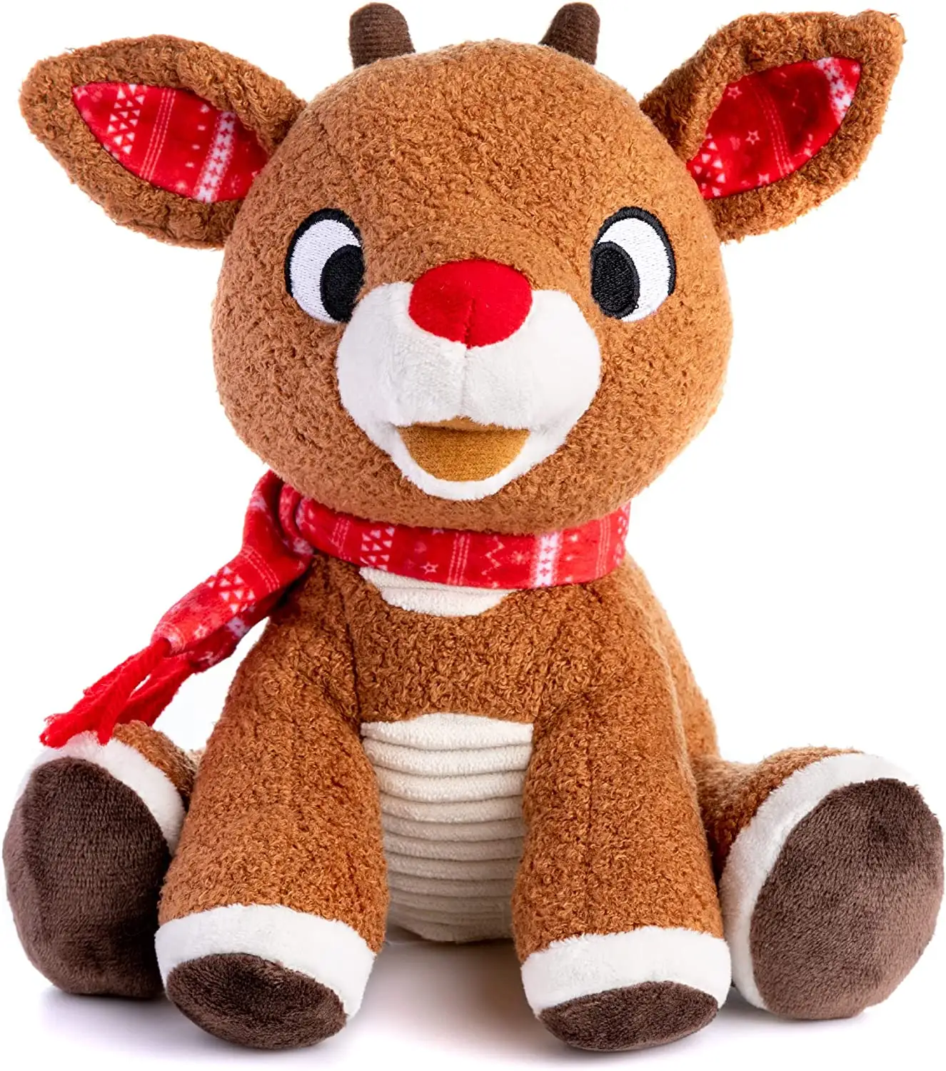8 Inches,christmas Plush Toy - Nosed Reindeer - Stuffed Animal Rudolph The Red Customize Unisex TT Accept Custom Unisex Pink
