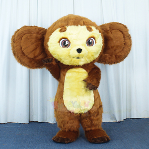 Disfraz <span class=keywords><strong>de</strong></span> Mascota Inflable <span class=keywords><strong>de</strong></span> Mono Cheburashka con Orejas Grandes <span class=keywords><strong>de</strong></span> Dibujos Animados para Desfile <span class=keywords><strong>de</strong></span> Carnaval, en Venta - Product Image 1