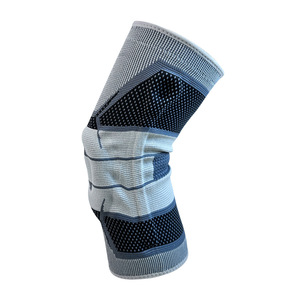 Sports Knee Brace For Basketball Unisex <b>Nylon</b> Spandex Silicone Spring Support M L XL Size - Product Image 3