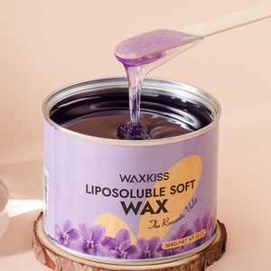 Cera Depilatoria Liposoluble WAXKISS 368g, Cera Depilatoria de Miel y Lavanda para Depilación de Bikini y Áreas Íntimas, para Todo Tipo de Piel - Product Image 1
