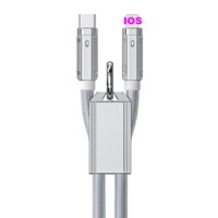 Kabel Pengisian Cepat USB C C 65W Desain Baru Konduktor Tembaga Murni Tali Gantungan Ponsel untuk iPhone 16/15 untuk S24/S23 Printer 1M/3.3FT