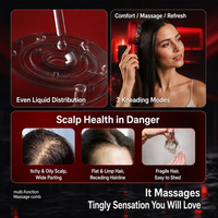 Peigne de massage pétrissant pour le cuir chevelu, dispositif médical pour la croissance saine des cheveux et l'application de liquides