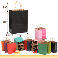 Sac à provisions de luxe en papier kraft personnalisé imprimé avec votre propre logo avec poignées