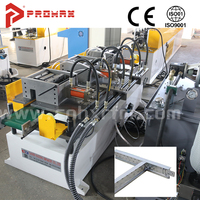 Machine de formage à froid de profilés en T à haute efficacité, fournisseur de machines de fabrication de grilles en T pour plafonds