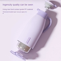 Nouvelle bouteille isotherme violette avec affichage numérique de la température, gourde intelligente sous vide, grande capacité, en verre, adaptée aux températures de 24 à 36 degrés.